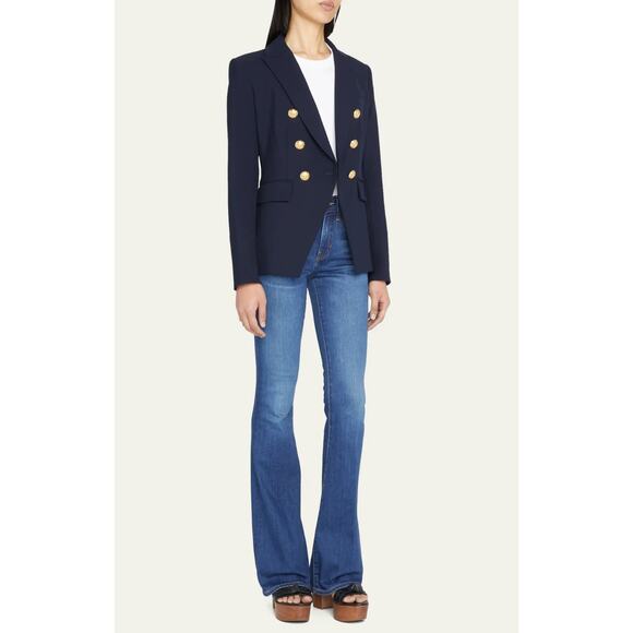 Veronica Beard Womens 29 Light lue Beverly High Rise Skinny Flare Denim Jeans
